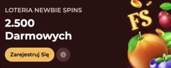 2500 darmowych spinów w loterii