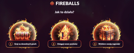 Darmowe spiny z bonusem gotówkowym od Fireball